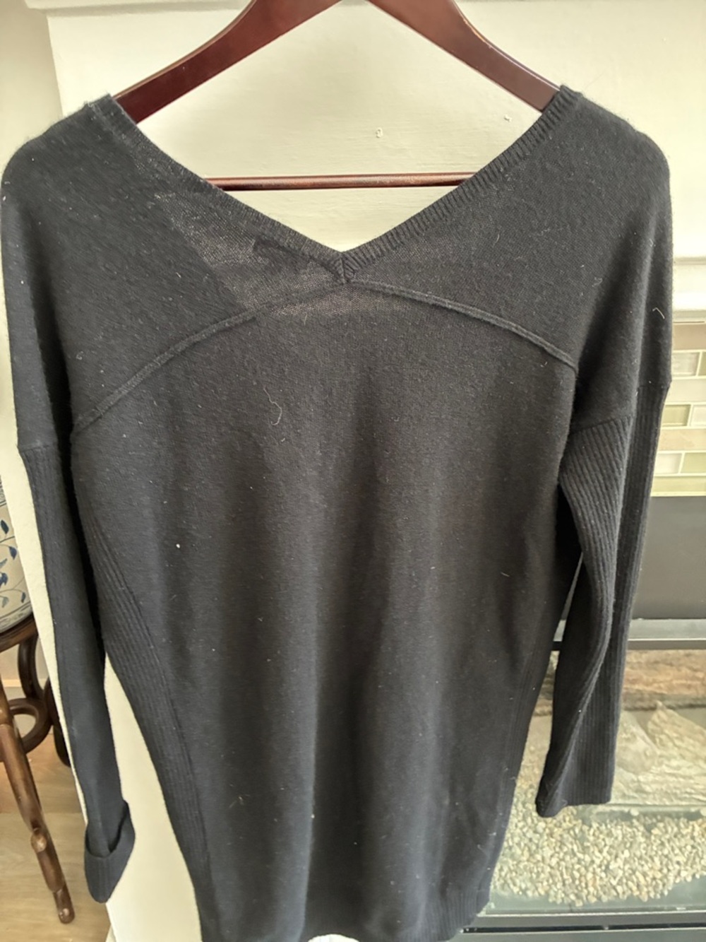 Splendid Black V-Neck Sweater - Picture 4 of 5